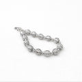Elegant Silver Beaded Bracelet